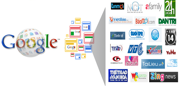 Các website đối tác của google tại Việt Nam - dịch vụ google display network